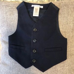 Janie and Jack Navy Blue Vest